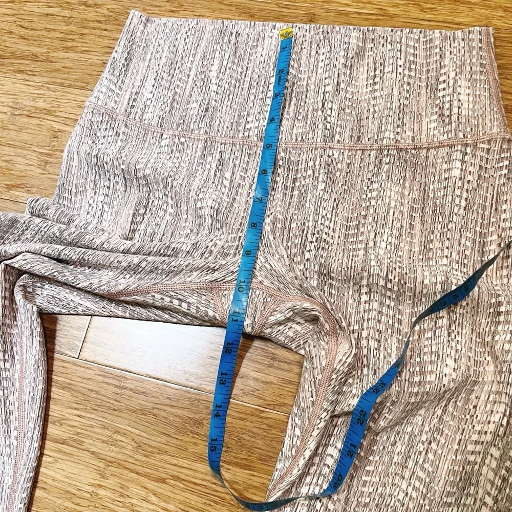 lululemon athletica Pink Multicolor Textured Leggings